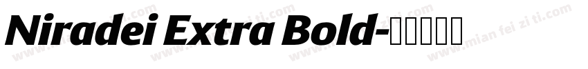 Niradei Extra Bold字体转换